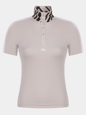 J.Lindeberg Pip Halbarm Polo sand