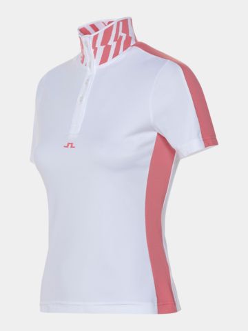 J.Lindeberg Pip Halbarm Polo weiß