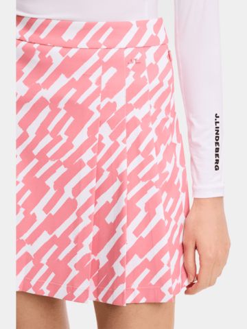 J.Lindeberg Alesia Print Skirt kurz Skort pink