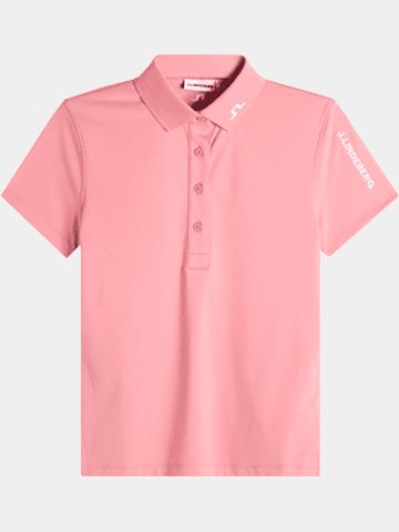 J.Lindeberg Tour Tech Halbarm Polo pink