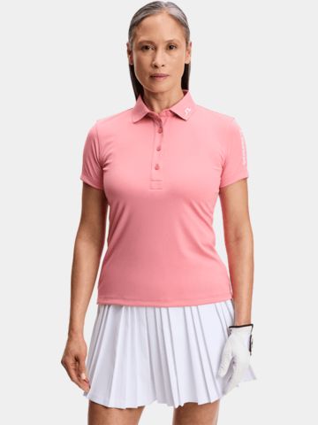 J.Lindeberg Tour Tech Halbarm Polo pink