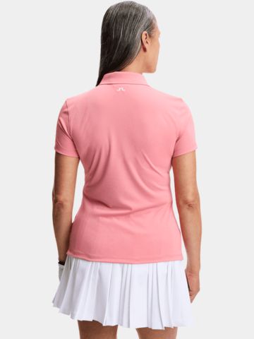 J.Lindeberg Tour Tech Halbarm Polo pink