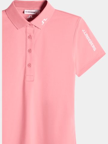 J.Lindeberg Tour Tech Halbarm Polo pink