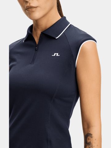 J.Lindeberg Lei polo bez rukávů námořnictvo