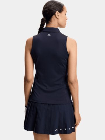 J.Lindeberg Dena SL polo bez rukávů navy
