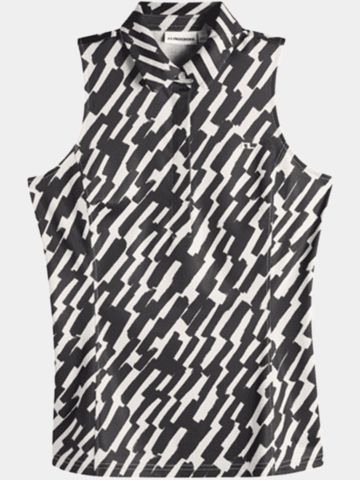 J.Lindeberg Dena polo bez rukávů s potiskem černá