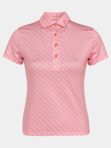 J.Lindeberg CAITLYN polokošile s polovičním rukávem růžová