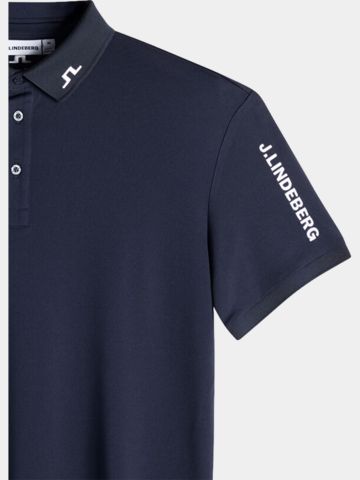 J.Lindeberg Tour Tech Halbarm Polo navy