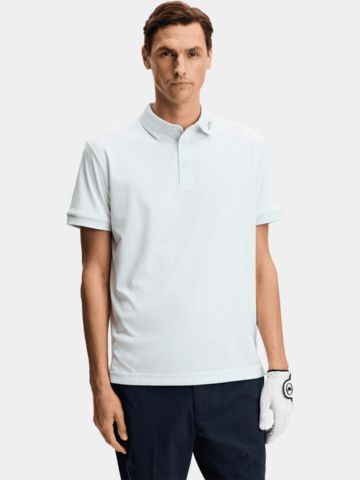 J.Lindeberg KV Print Halbarm Polo hellblau