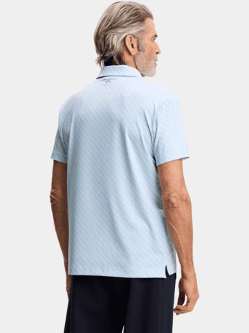 J.Lindeberg Tod Print Halbarm Polo blau