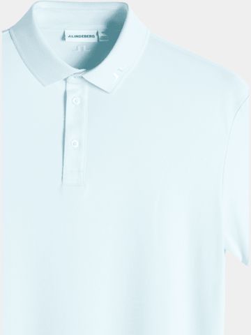 J.Lindeberg Tour Tech Halbarm Polo hellblau