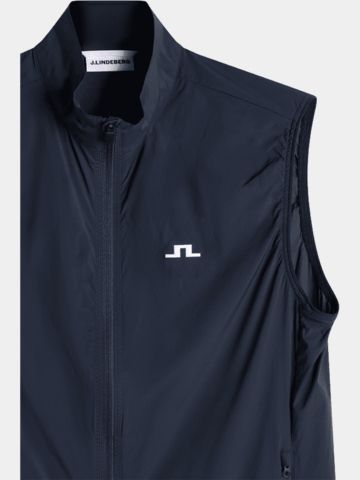 J.Lindeberg Ash Light Packable Vest Windstopp Weste navy