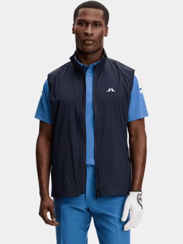 J.Lindeberg Ash Light Packable Vest Windstopp Weste navy