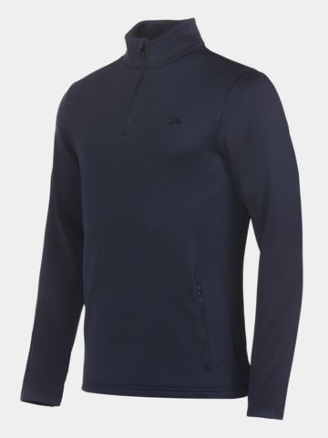 J.Lindeberg Aerial Quarter Zip GH Stretch Midlayer navy