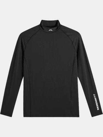 J.Lindeberg Ello Compression Top Mock Unterzieher schwarz