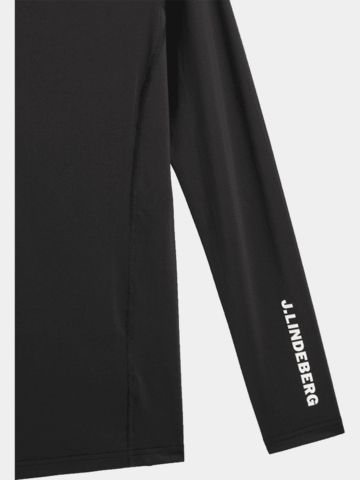 J.Lindeberg Ello Compression Top Mock Unterzieher schwarz
