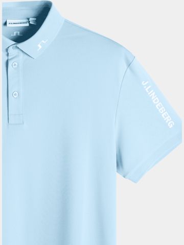 J.Lindeberg Tour Tech Halbarm Polo blau