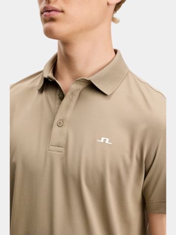 J.Lindeberg Bridge Halbarm Polo camel