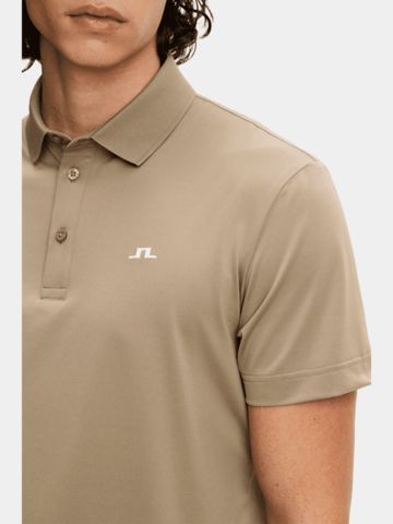 J.Lindeberg Bridge Halbarm Polo camel