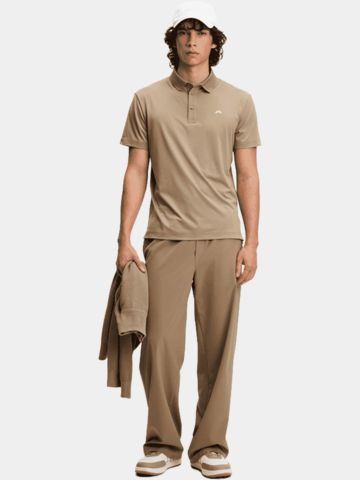 J.Lindeberg Bridge Halbarm Polo camel