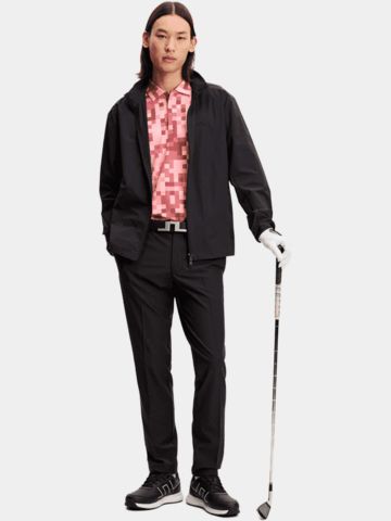 J.Lindeberg Dario Tour Print Halbarm Polo pink