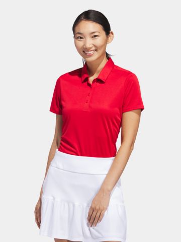 adidas PERFORMANCE SHORT SLEEVE Halbarm Polo rot