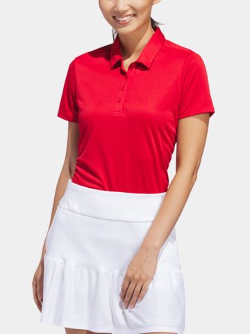 adidas PERFORMANCE SHORT SLEEVE Halbarm Polo rot