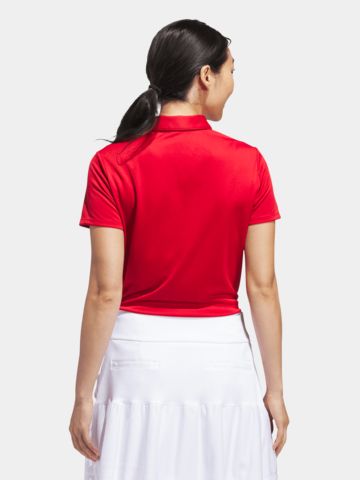 adidas PERFORMANCE SHORT SLEEVE Halbarm Polo rot