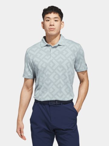 adidas ULT CLSN JACQ polokošile s polovičním rukávem světle zelená