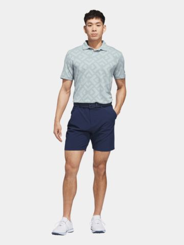 adidas ULT CLSN JACQ Halbarm Polo hellgrün