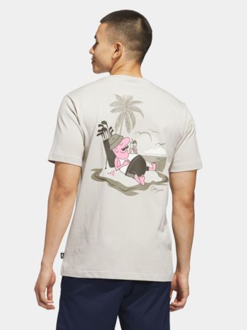 adidas CHIP T Halbarm T-Shirt beige