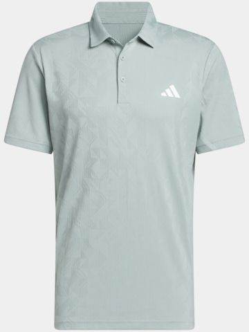 adidas ULT CLIMA JACQ polokošile s polovičním rukávem světle zelená