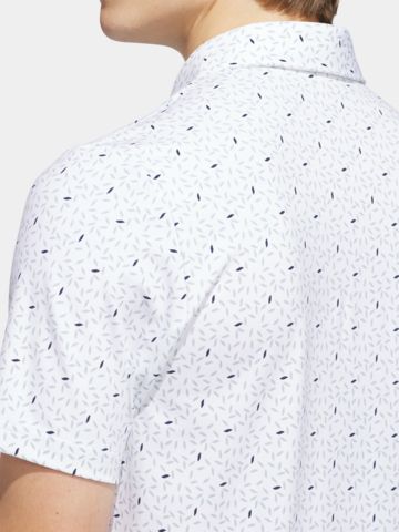 adidas ULT+ SFT PRT LC Halbarm Polo weiß