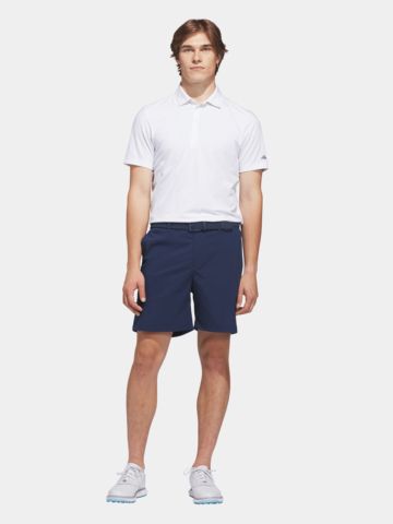 adidas ULT+ GO-TO PRT Halbarm Polo weiß