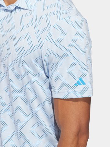 adidas ULT CLSN JACQ Halbarm Polo hellblau