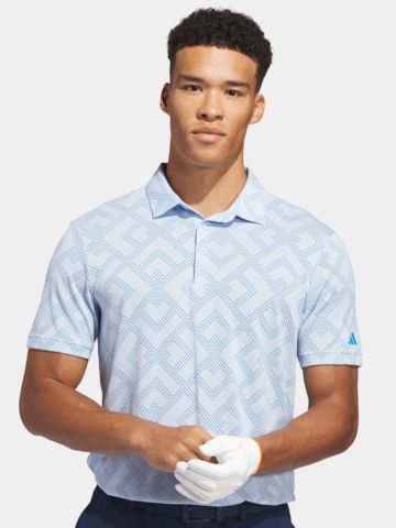 adidas ULT CLSN JACQ Halbarm Polo hellblau