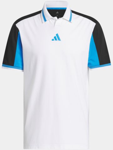 adidas BEYOND VENT TWISTKNIT SHIRT Halbarm Polo weiß