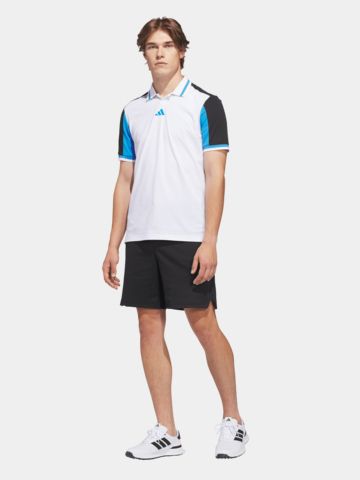 adidas BEYOND VENT TWISTKNIT SHIRT Halbarm Polo weiß