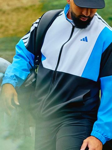 adidas BEYOND TWISTWEAVE FULL-ZIP Windstopp Jacke schwarz