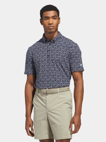 adidas ULTIMATE365+ SOFT PRINT SHIRT polokošile s polovičním rukávem námořnická modrá