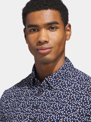 adidas  ULTIMATE365+ SOFT PRINT SHIRT polokošile s polovičním rukávem námořnická modrá