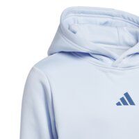 adidas  Unisex mikina s kapucí světle modrá