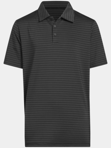 adidas Chlapecká pruhovaná polokošile s polovičním rukávem černá