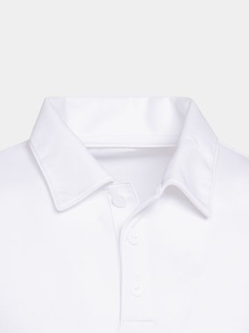 adidas  Chlapecká polokošile PERF s krátkým rukávem bílá