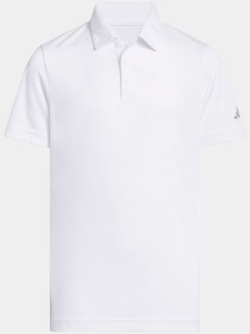 adidas Chlapecká polokošile PERF s polovičním rukávem bílá