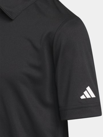 adidas Chlapecká polokošile PERF s krátkým rukávem černá