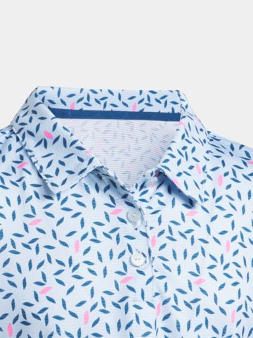 adidas  Dívčí polokošile PRNT s krátkým rukávem modrá