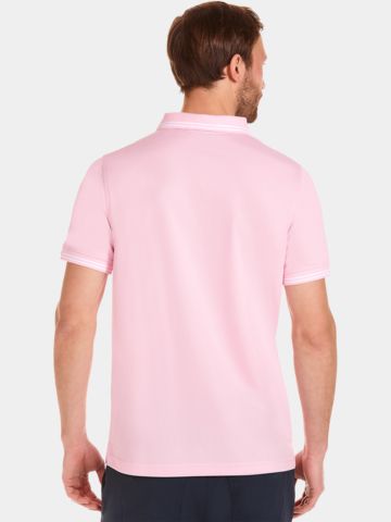 Daniel Springs Anti Odor Funktions Halbarm Polo rosa