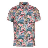 Daniel Springs Dschugel funkční polokošile s potiskem a polovičním rukávem zelená