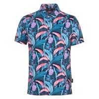 Daniel Springs Dschugel potisk funkční polokošile s polovičním rukávem petrol